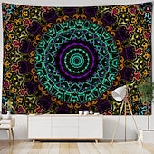 tanie Tkanina mandali-Mandala czeski indyjski gobelin ścienny art decor koc kurtyna wisząca strona główna sypialnia salon akademik dekoracja boho hippie psychodeliczny kwiatowy kwiat lotosu