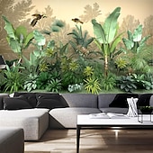 abordables Papiers peints-Fonds d&#039;écran cool forêt beau papier peint mural autocollant mural couvrant impression peler et coller amovible auto-adhésif scénique forêt tropicale humide plantain pvc / vinyle décor à la maison