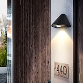 abordables luces de pared al aire libre-luces de pared led para interiores al aire libre dormitorio puerta exterior lámpara de pared luz de pared de aluminio ip65 85-265v 5 w