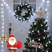 Χαμηλού Κόστους Plug In Ηλεκτρικό-globe ball string lights 100m 330ft 800leds fairy string lights in with 8 modes remote decor for indoor outdoor party γάμου χριστουγεννιάτικο δέντρο κήπο αποκριών ζεστό λευκό λευκό πολύχρωμο