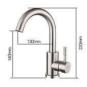 economico Rubinetti per lavandino bagno-rubinetto lavabo bagno - girevole / classico acciaio inox / finiture verniciate rubinetti vasca monocomando monoforo centroset