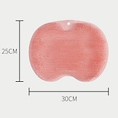 abordables Alfombra de baño antideslizante-Alfombra de baño antideslizante para eliminar la piel muerta, gente perezosa, artefacto para frotar la espalda, ducha de silicona, cepillo para espalda, masajeador de baño limpio