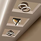 voordelige Dimbare plafondlampen-24cm semi-inbouw plafondlampen metaal geverfde afwerkingen led nordic style 3000/6000k 110-120v 220-240v