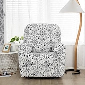 cheap Recliner Chair Cover-Recliner Covers Slipcovers Super Stretch Floral Printed Sofa Couch Cover Non Slip 1 Seater Lazy Boy Chair Covers Furniture Protector with Side Pocket for Living Room