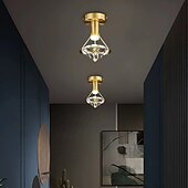 cheap Unique Chandeliers-10cm Ceiling Light Unique Design Ceiling Lights Copper Brass Modern 220-240V