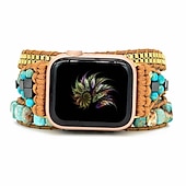cheap Apple Watch Bands-Handmade Braided Rope Compatible with Apple Watch band Women Multilayer Beaded Beads Strap Replacement Wristband for 38mm 40mm 41mm 42mm 44mm 45mm 49mm iwatch Series Ultra 8 7 6 SE 5 4 3 2 1