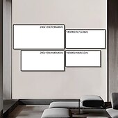 お買い得  抽象画-油絵100％手作りの手描きの壁アートキャンバスにカラフルな正方形のグリッド水平抽象モダンな家の装飾の装飾ロールキャンバスフレームなしストレッチなし