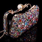 olcso Félig formális-Női Magassarkúak Esküvői cipők Pompák Valentin-napi ajándékok Bling Bling cipők Parti Menyasszonyi cipők Koszorúslány cipő Cipők és táskák megfelelő készlet Strasszkő Kristály Csillogó csillogás