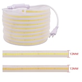 billiga COB Strip Lights-cob ledstrips, 360 lysdioder/m vattentät utomhusdekor, flexibelt ljusband med hög ljusstyrka, 3000k/4000k/6000k, 220v