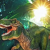 billiga Pojkens 3D-djur-Pojkar 3D Djur Dinosaurie Huvtröja Långärmad 3D-tryck Höst Vinter Aktiv Sport Mode Polyester Barn 3-13 år Utomhus Dagligen Inomhus Normal