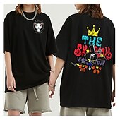 billige Tegneserie- og filmkaraktergrafikk-One Piece Brook T-skjorte Anime Tegneserie Animé Klassisk Gate stil Til Par Herre Dame Voksne Varmstempling