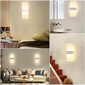 economico Luci da parete-moderna lampada da parete in acrilico a led dimmerabile 7w luce bianca luce su e giù la luce è applicabile agli apparecchi di illuminazione per interni della decorazione della casa delle scale del