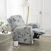 cheap Recliner Chair Cover-Recliner Covers Slipcovers Super Stretch Floral Printed Sofa Couch Cover Non Slip 1 Seater Lazy Boy Chair Covers Furniture Protector with Side Pocket for Living Room
