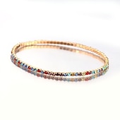 baratos Pulseiras-Pulseira elástica de cristal, conjunto de garras, strass, diamante completo, linha única, pulseira masculina feminina, várias tendências, combinando