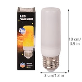 billiga LED-klotlampor-4 st led eld flamma glödlampa 4 lägen dynamisk flimmer effekt lampa gravitationssensor för inomhus utomhus hem party dekoration