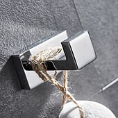 billiga Badrockskrokar-väggkrokar, sus304 väggmonterade klädkrokar, badrumskrokar i rostfritt stål för badrum, kök, sovrum (svart/krom/gyllene/borstad nickel)