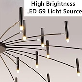 economico Luci a sospensione-Fuochi d&#039;artificio a soffitto rotante, 12/24 luci 39 &quot;/51&quot; lampada da soffitto a puntatore creativo per soggiorno, moderna plafoniera a led da incasso, luci di fuochi d&#039;artificio