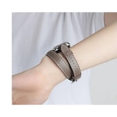 رخيصةأون عصابات Apple Watch-جولة مزدوجة متوافق مع Apple Watchband 38 مم 40 مم 41 مم 42 مم 44 مم 45 مم 49 مم مشبك معدني قابل للتعديل جلد اصطناعي استبدال حزام الساعة إلى iwatch Ultra 2 Series 9 8 7 SE 6 5 4 3 2 1
