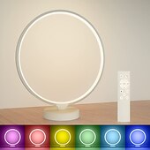 זול אורות חכמות-נורת LED חכמה RGB מנורת שולחן אווירה Bluetooth APP בקרה מתאימה לחדר משחקים חדר שינה קישוט ליד המיטה שוסטאר