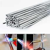 economico accessori per trapano-Filo per saldatura da 500 mm in alluminio leggero per brasatura a bassa temperatura con anima per brasatura 50 pezzi