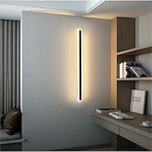 economico Luci da parete-Lightinthebox Lampada da Parete Lunga Minimalista, Lampada da Parete Moderna a LED da 40 cm/60 cm, Lampada da Parete per Soggiorno, Camera da Letto, Comodino, Lampada da Parete per Interni in