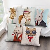 baratos estilo animal-capa de almofada 1 unidade quadrada decorativa macia capa de travesseiro capa de almofada capa de almofada para sofá-cama de qualidade superior mashine lavável pacote de 1 para sofá sofá-cama cadeira