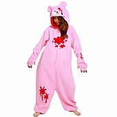 baratos Fantasias de macacão-Adulto Desenho Animado Vestuário de Noite Fantasia de macacão Fantasia de Carnaval Desenhos Animados Pijamas Macacão Pijama Kigurumi fantasia engraçada Para Homens e Mulheres Carnaval desenho animado