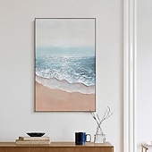 kézzel készített olajfestmény vászon fali művészeti dekoráció absztrakt tengeri tájkép festmény tenger lakberendezéshez hengerelt keret nélküli, nyújtatlan festmény olcso Tájképek-kézzel készített olajfestmény vászon fali művészeti dekoráció absztrakt tengeri tájkép festmény tenger lakberendezéshez hengerelt keret nélküli, nyújtatlan festmény