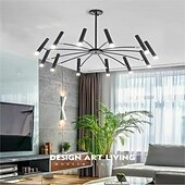 economico Luci a sospensione-Fuochi d&#039;artificio a soffitto rotante, 12/24 luci 39 &quot;/51&quot; lampada da soffitto a puntatore creativo per soggiorno, moderna plafoniera a led da incasso, luci di fuochi d&#039;artificio