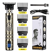Χαμηλού Κόστους Ξύρισμα &amp; Αποτρίχωση-t9 usb ηλεκτρική μηχανή κοπής μαλλιών επαγγελματική ξυριστική μηχανή ανδρικής ξυριστικής μηχανής νέα επαναφορτιζόμενη κουρευτική για γένια εργαλεία κοπής κουρέων