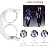 abordables Lampes de lecture-Lampe Tour de Cou LED Mains Libres – Intensité Variable, Flexible pour Lecture &amp; Éclairage Extérieur