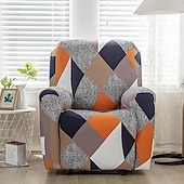 cheap Recliner Chair Cover-Recliner Covers Slipcovers Super Stretch Floral Printed Sofa Couch Cover Non Slip 1 Seater Lazy Boy Chair Covers Furniture Protector with Side Pocket for Living Room