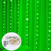 cheap USB String Lights-LED  Curtain String Lights 3x3M-300 LED 8 Modes USB with Remote 9 Colors for Home Room Bedroom Wedding Party Christmas Window Wall DecorationsRoom Decor