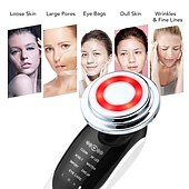 economico Apparecchi per la cura del viso-7 in 1 dispositivi di sollevamento del viso rf microcorrente ringiovanimento della pelle massaggiatore viso terapia della luce anti invecchiamento rughe apparato di bellezza