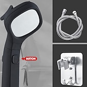 economico Soffioni doccia-soffione doccia 4 modalità regolabile ad alta pressione risparmio idrico one-key stop water soffione doccia pressurizzato portatile accessori per il bagno (con tubo dell&#039;acqua da 1,5 m e supporto)