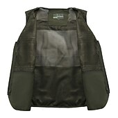 billige Vester-fiskevest for menn turvest sommer utendørs lett jobb safari reise fotovest med 16 lommer pustende hurtigtørkende mesh polyester orkide svart lys grønn jakt