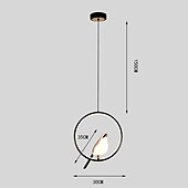 abordables Luces colgantes-Lámpara colgante diseño simple 17cm aluminio led estilo nordico 85-265v