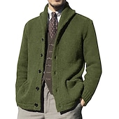 abordables Gilet-Homme Pull Chandail Gilet A côtes Tricoter Découpé Tricoté Col V Sortie Fin de semaine Vêtement Tenue Hiver Automne Noir Vert Véronèse M L XL