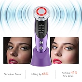 economico Apparecchi per la cura del viso-7 in 1 dispositivi di sollevamento del viso rf microcorrente ringiovanimento della pelle massaggiatore viso terapia della luce anti invecchiamento rughe apparato di bellezza