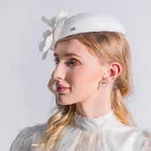 levne Party klobouky-klobouky pokrývky hlavy 100% vlna baret klobouk fedora klobouk podzim svatební párty / večer kentucky derby koktejl královský astcot módní elegantní s hladkou čepicí pokrývka hlavy pokrývka hlavy