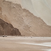 voordelige Schilderijen van landschappen-Hang-geschilderd olieverfschilderij Handgeschilderde Verticaal Abstract Hedendaagse Zonder Inner Frame (Geen frame)