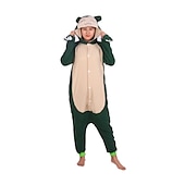 olcso párok halloween jelmezei-Felnőttek Rajzfilm Csoportos jelmez Pizsama Viselhető takaró kapucnis pulóver Farsangi jelmez Snorlax Onesie pizsama Kigurumi pizsama Vicces jelmez mert Férfi és női Farsang Rajzfilm