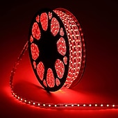 cheap Waterproof Strip Lights-LED Strip Light Plug in Outdoor Waterproof IP67 AC220V 4040 LED Strip Light Diode Tape Holiday Decorative Light LED String with 60led / m with EU Plug