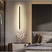 economico Luci da parete-Lightinthebox Lampada da Parete Lunga Minimalista, Lampada da Parete Moderna a LED da 40 cm/60 cm, Lampada da Parete per Soggiorno, Camera da Letto, Comodino, Lampada da Parete per Interni in