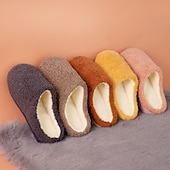 cheap Home Slippers-Home Slippers for Women Men, Fuzzy House Slippers Memory Foam  Slippers Slip on Cozy Bedroom Shoes Anti-Skid Rubber Sole Indoor Outdoor Shoes