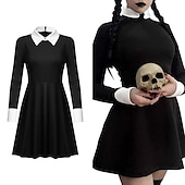 levne Dámské Kostýmy-Středa Addams středa Šaty Maškarní cosplay Maškarní Filmové kostýmy for Dámské Dospělé Plesová maškaráda
