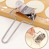 billige Kjøkkenutstyr og -redskap-2 stk rustfritt stål dumpling maker form, wrapper deig cutter pai ravioli empanadas presseform kjøkken tilbehør bakverk verktøy