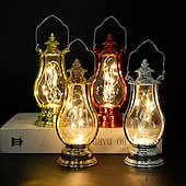 Retro Kerosene Lantern Light Christmas Decorations LED Copper Wire Lamp Creative Candle Lamp Home Decor Halloween Decoration Night Light Portable Lantern cheap Candle Lights-Retro Kerosene Lantern Light Christmas Decorations LED Copper Wire Lamp Creative Candle Lamp Home Decor Halloween Decoration Night Light Portable Lantern