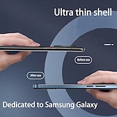 abordables Coques Samsung-Coque de téléphone pour Samsung Galaxy S23 S22 S21 Plus Ultra arrière en plastique dépoli étui complet protecteur contre la poussière en TPU PC métal de couleur unie