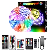 お買い得  WiFi&amp;音楽コントロール-led スマート ストリップ ライト 10 メートル 20 メートル 30 メートル rgb 音楽同期 12v led ストリップ 5050 smd 色を変更する led ライトと bluetooth コントローラ アダプタ寝室ホーム テレビ バックライト diy の装飾